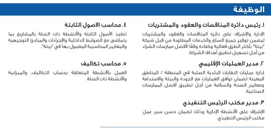 “بيئة” تعلن عن وظائف