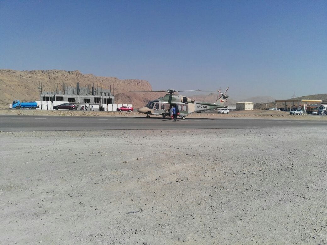 إنقاذ مصاب في أعلى جبل ببوشر