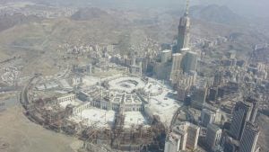بالفيديو والصور: شاهد الحرم المكي من الجو