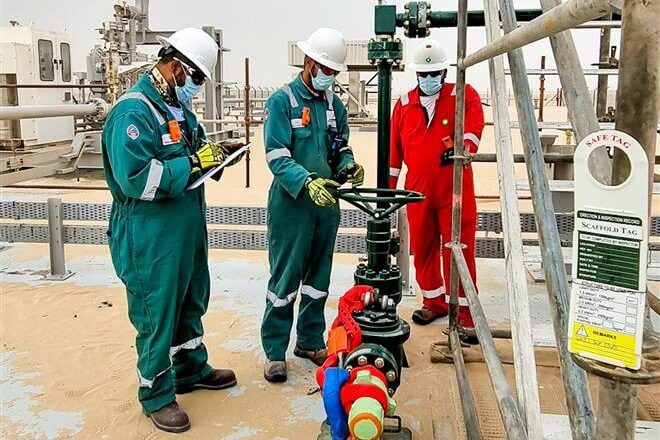 نجاح أول عملية لاختبار آبار فهود في المربع 61