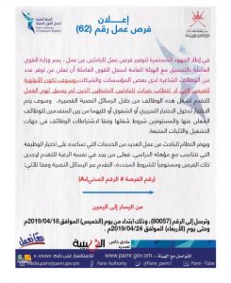 ملحق جديد يحتوي على 400 فرصة وظيفية