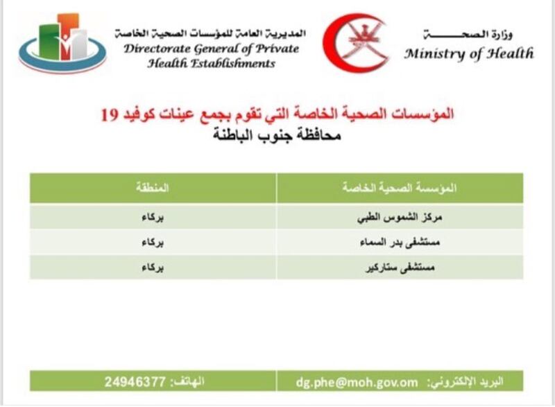 الإعلان عن أسعار 3 فحوصات لكورونا وأماكن وجودها