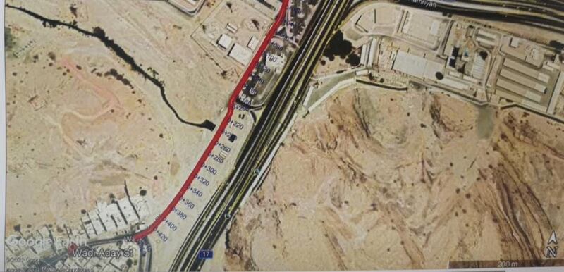 إغلاق جزئي لشارع وادي عدي