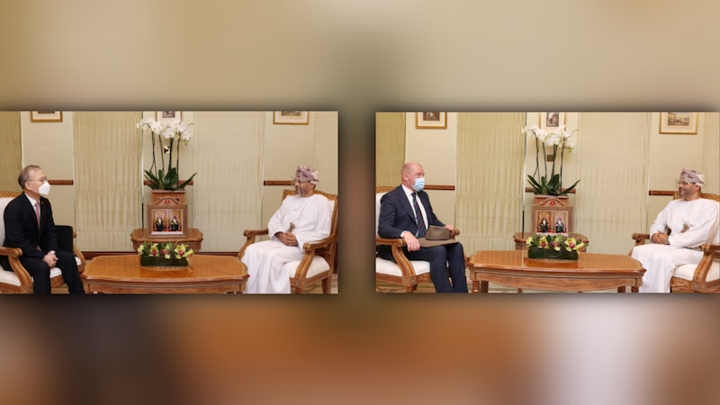 السيد بدر يتسلّم نسخ أوراق اعتماد سفيرين