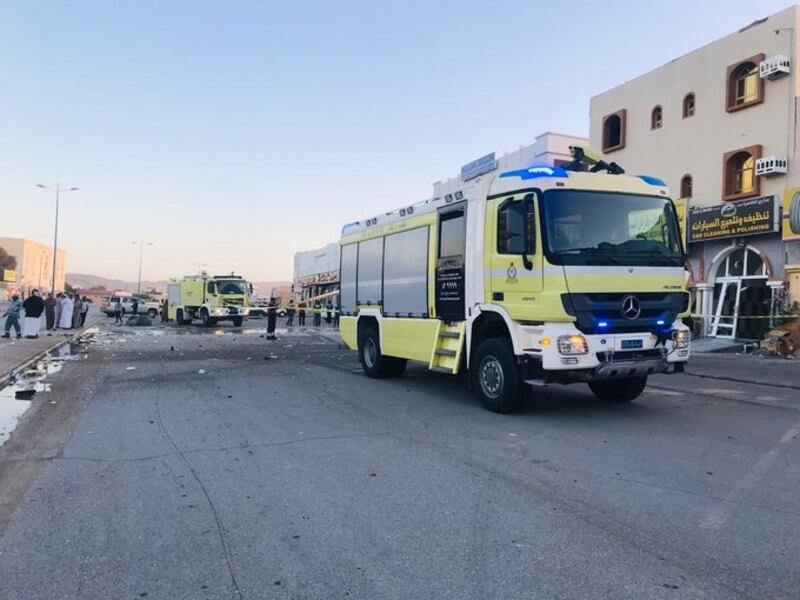 بالصور: وفاة شخص في انفجار أسطوانة غاز بعبري