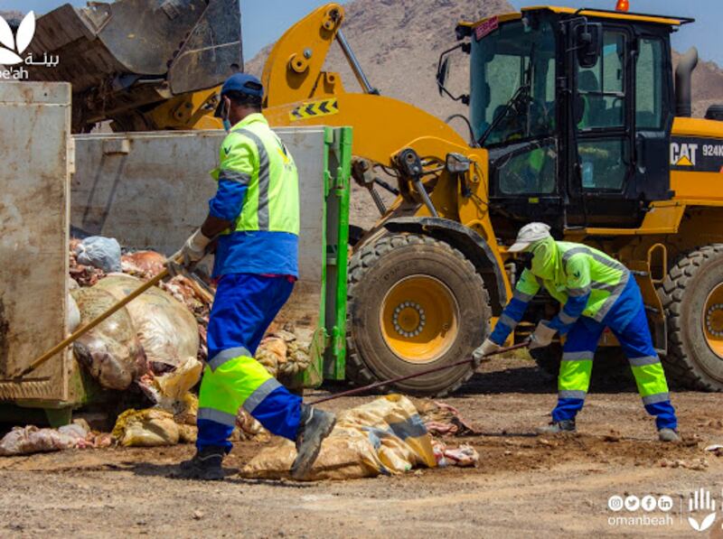 خلال إجازة العيد: بيئة تستقبل أكثر من 29 ألف طن من نفايات الذبح