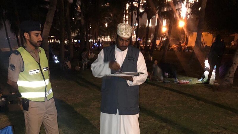 تحرير مخالفات على عدد من مرتادي المواقع العامة