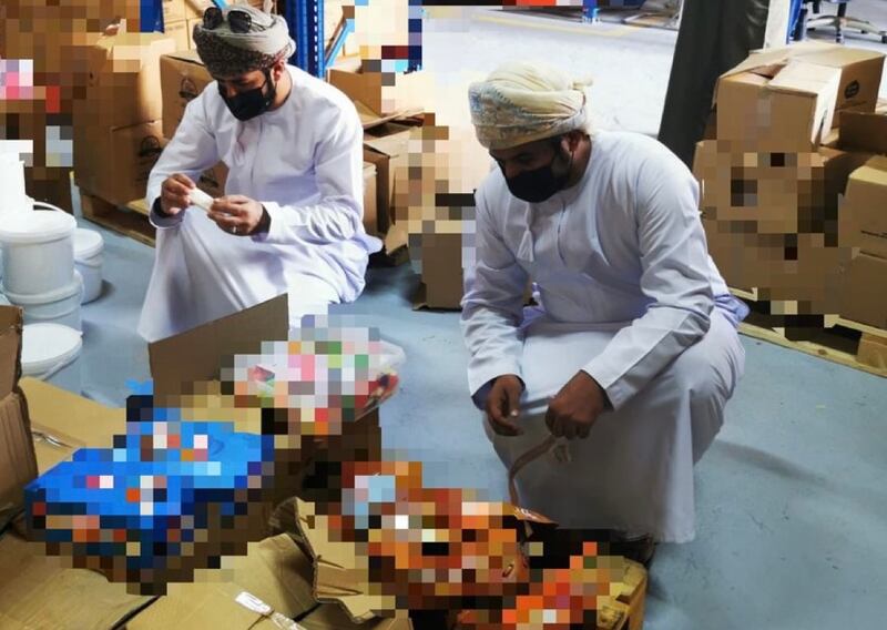 إتلاف 270 كيلوجرامًا من حلويات أطفال