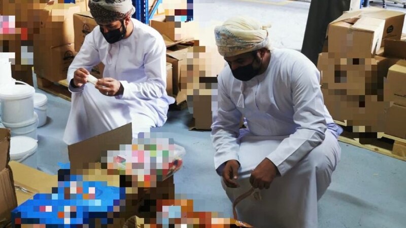 إتلاف 270 كيلوجرامًا من حلويات أطفال