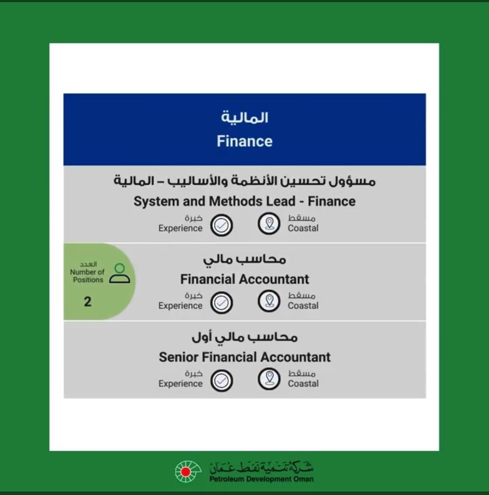 توفر 48 وظيفة للعمانيين لدى تنمية نفط عمان