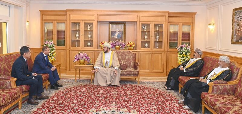 بتكليف من جلالة السلطان: سمو السيد أسعد يودّع السفير الكازاخستاني