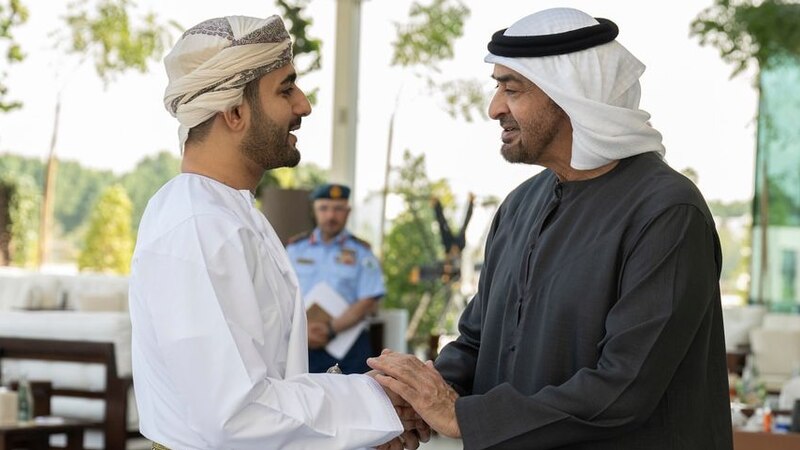 رئيس دولة الإمارات يستقبل سمو السيد ذي يزن آل سعيد
