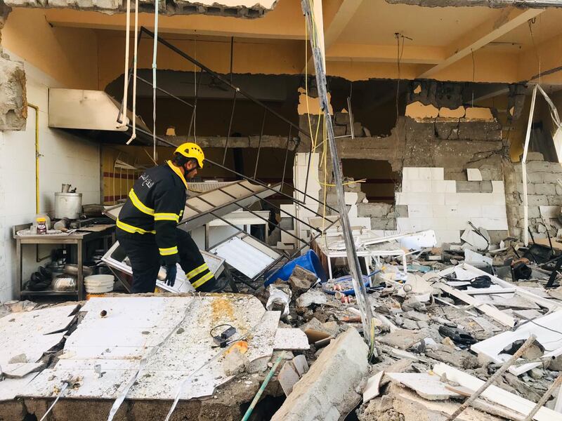 بالصور: وفاة شخص في انفجار أسطوانة غاز بعبري