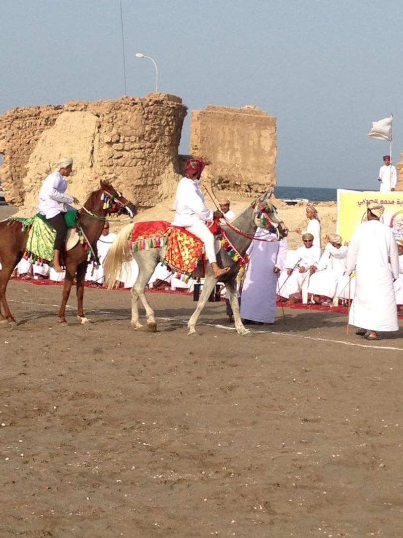 بالصور.. مهرجان شعبي بالخيول والجمال في المصنعة