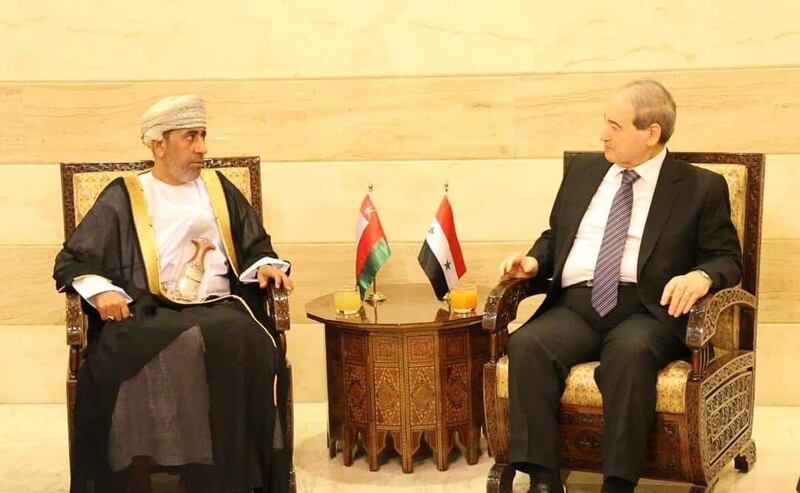 لقاء عماني سوري يستعرض التطورات في الأراضي الفلسطينية