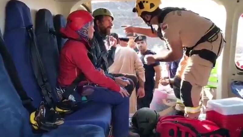 بالفيديو: تنفيذ عملية إنقاذ لشخصين في عبري