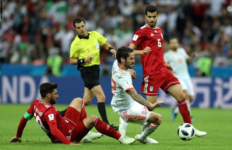 إسبانيا تعبر إيران بهدف نظيف