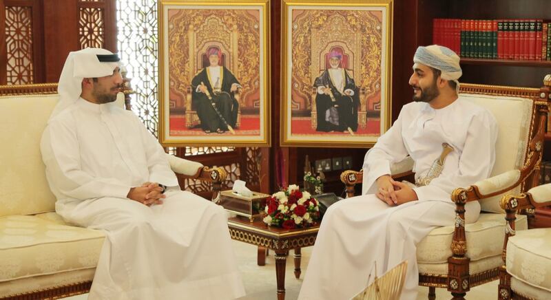 سمو السيد ذي يزن يستقبل رئيس اللجنة الأولمبية الكويتية