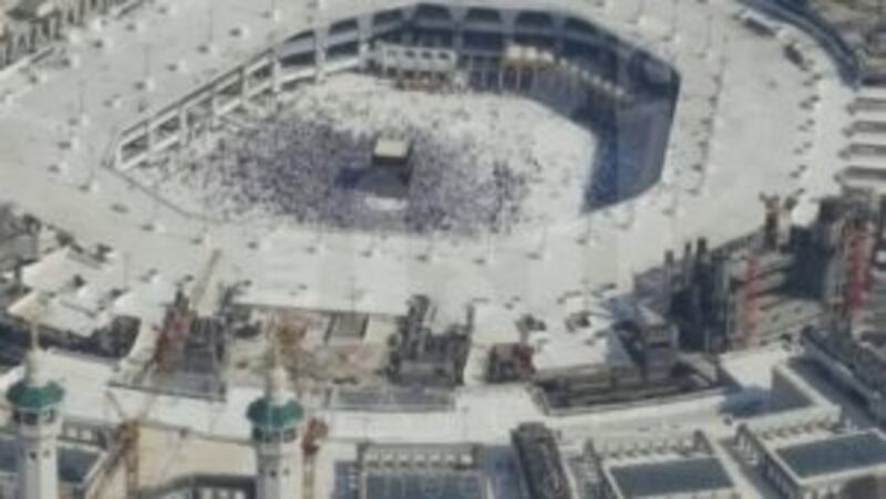 بالفيديو والصور: شاهد الحرم المكي من الجو