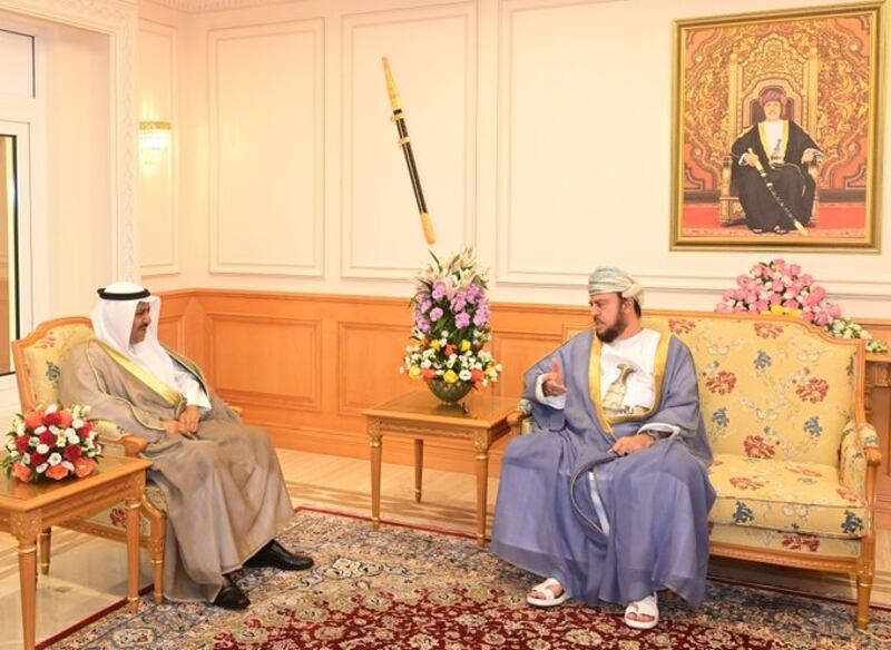 نيابة عن جلالة السلطان: سمو السيد أسعد يودع السفير الكويتي