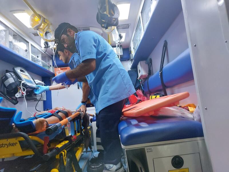 سقوط مواطن من جبل