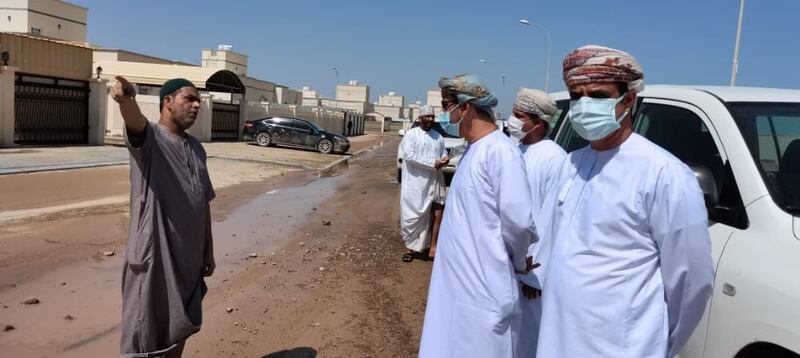 وكيلا الإسكان يزوران المناطق المتأثرة بـ #شاهين