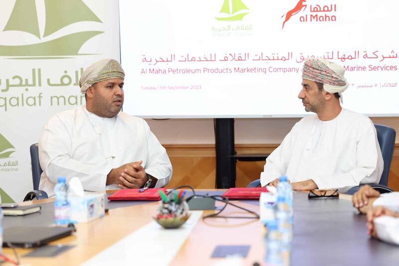 المها لتسويق المنتجات النفطية توقع اتفاقية توزيع حصري مع شركة القلاف البحرية