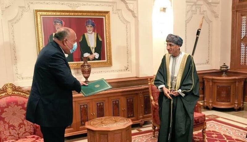 ‏ رساله لجلالة السلطان من السيسي