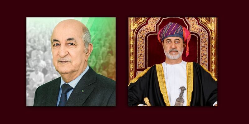 برقية جوابية لجلالة السلطان من الرئيس الجزائري