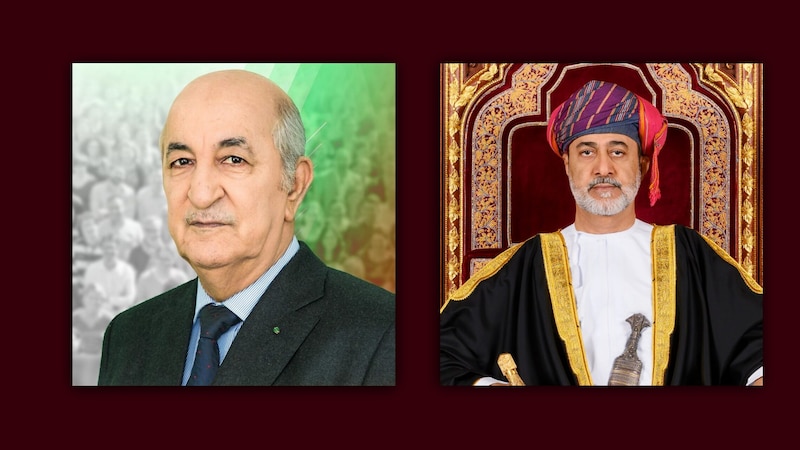برقية جوابية لجلالة السلطان من الرئيس الجزائري