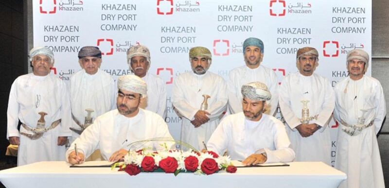 إنشاء أول ميناء بري متكامل في السلطنة