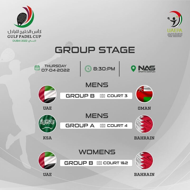 تعرّف على مجموعة منتخبنا في كأس الخليج للبادل