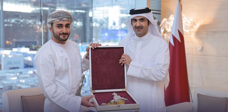 سمو السيد ذي يزن يبحث علاقات التعاون مع رئيس مجلس الوزراء القطري