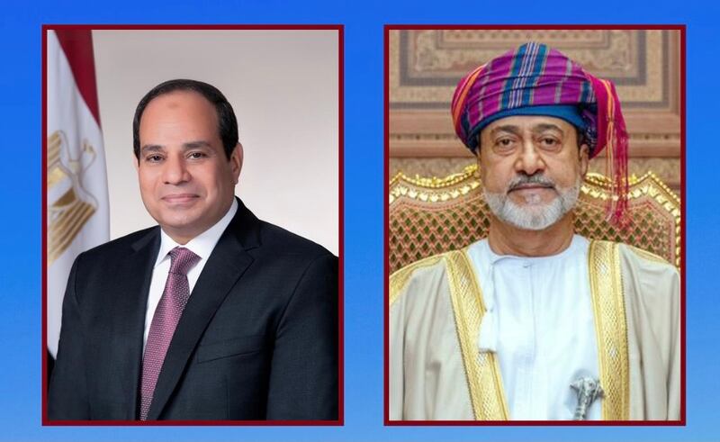 جلالة السلطان يعزي السيسي