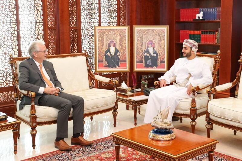 سمو السيد ذي يزن يستقبل السفير الألماني