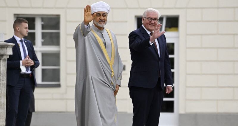 جلالة السلطان والرئيس الألماني يعقدان جلسة مباحثات رسمية