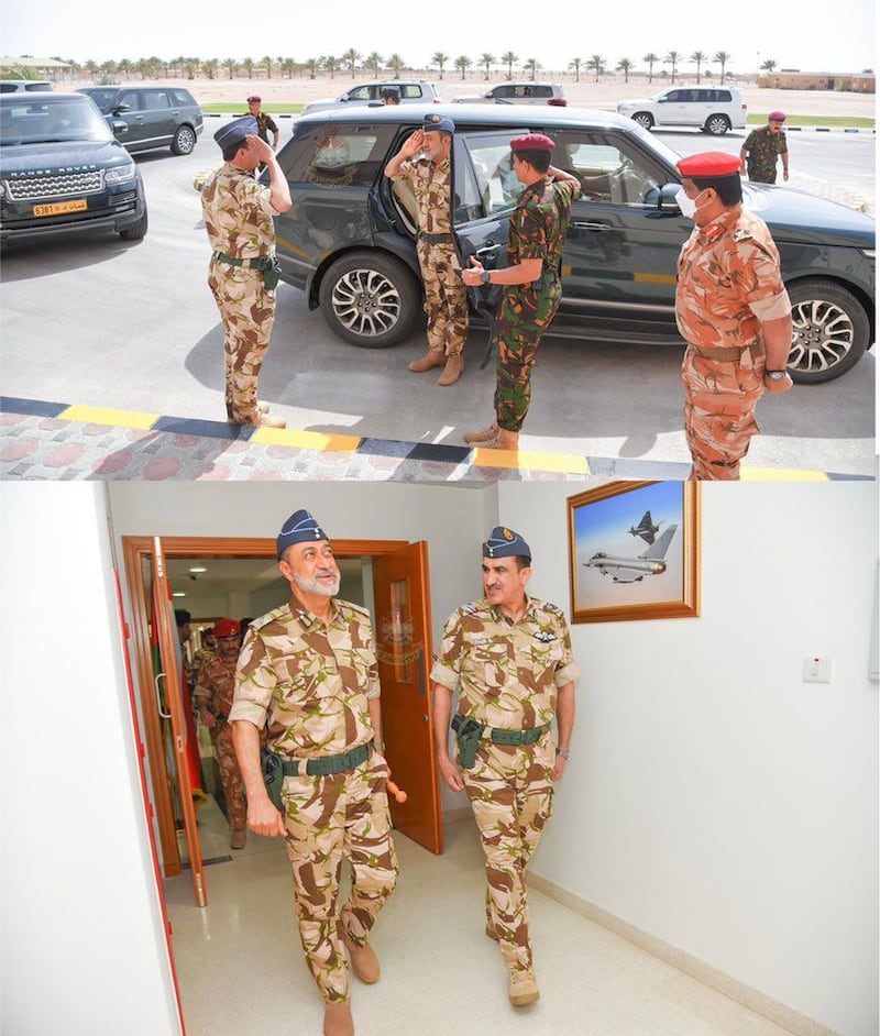 جلالة السلطان يزور قاعدة ثمريت الجوية