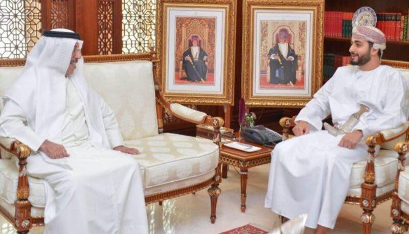صاحب السمو السيد ذي يزن بن هيثم يستقبل السفير الإماراتي
