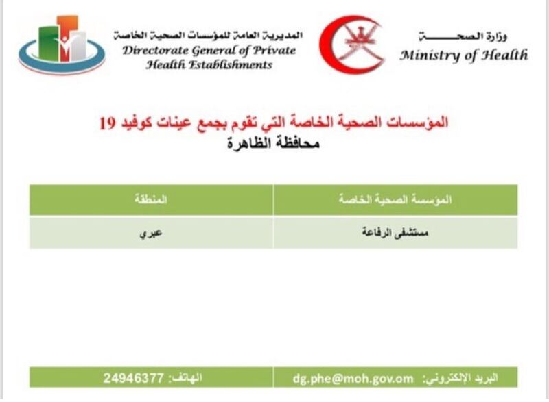 الإعلان عن أسعار 3 فحوصات لكورونا وأماكن وجودها