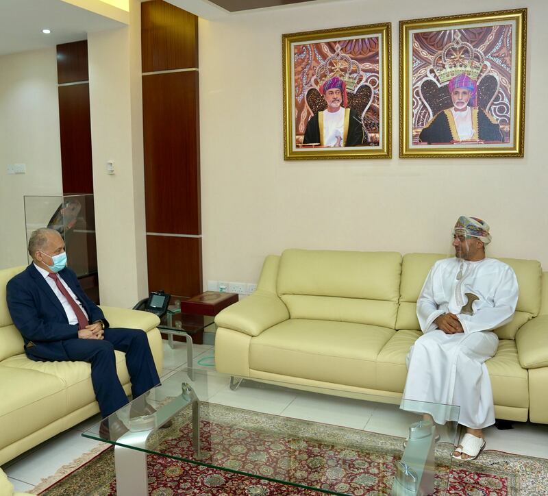 السيد خالد يستقبل السفيرين السعودي والفلسطيني