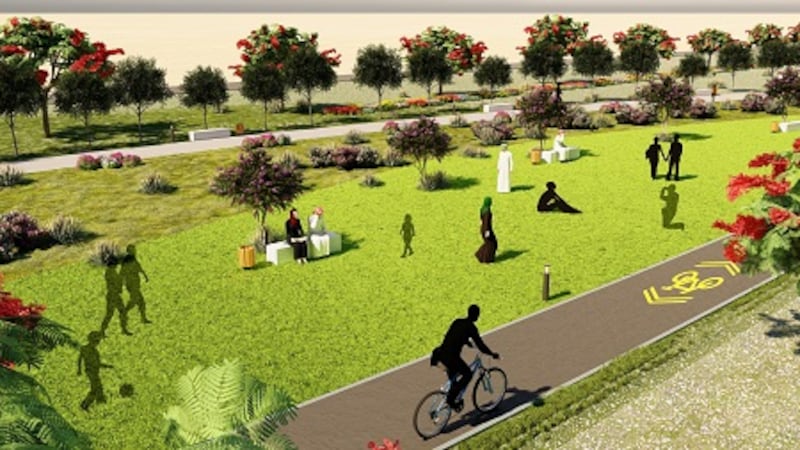 البدء في إنشاء متنزه المعبيلة