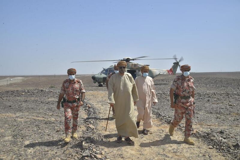 سمو السيد شهاب يزور المناطق المتضررة بشاهين