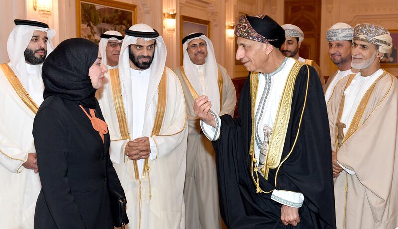 نيابة عن جلالة السلطان: سمو السيد فهد يستقبل رؤساء مجالس برلمانية خليجية