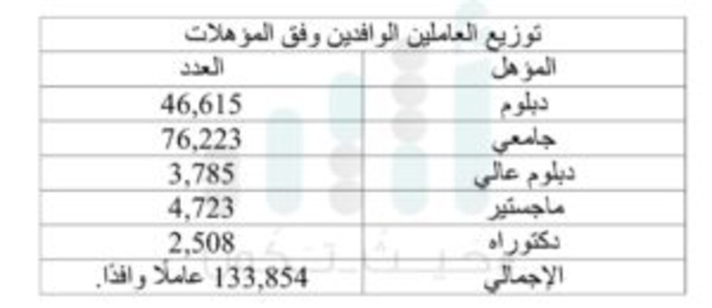 بانخفاض ملحوظ: إحصائية جديدة تكشف عدد العاملين الوافدين في القطاع الحكومي