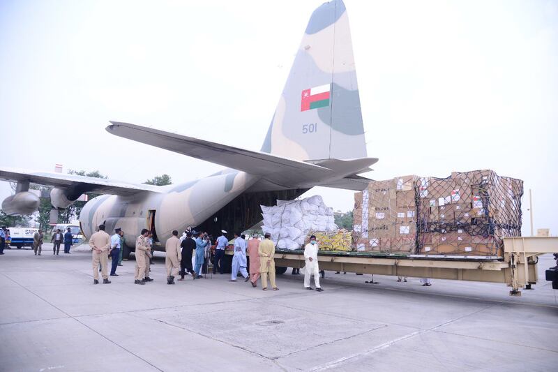 بأوامر سامية: رحلات عمانية لإغاثة باكستان