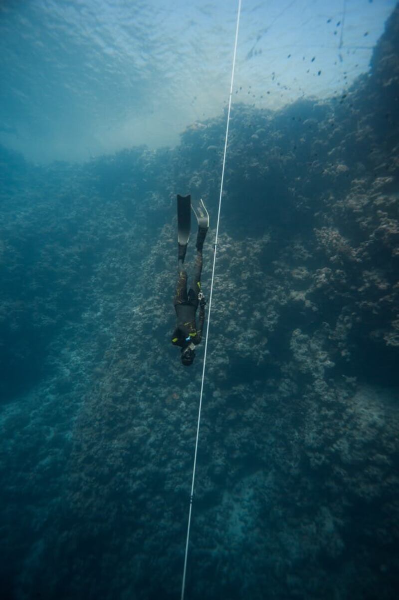 مُحققًا رقمًا جديدًا: عُماني يصل إلى أكثر من 50 مترًا تحت الماء