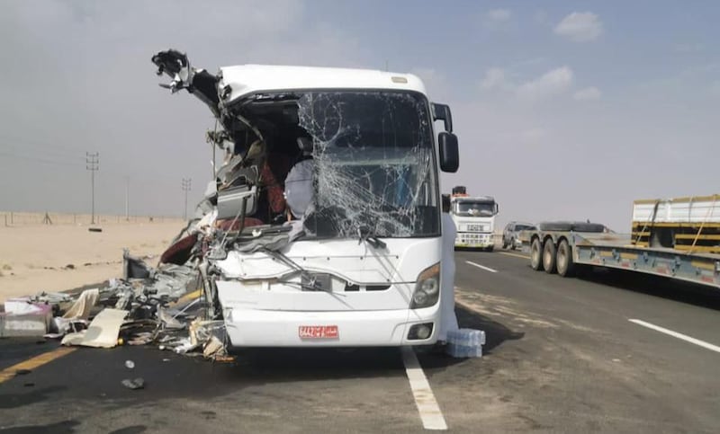 معلومات أولية عن حادث الحافلة العمانية في السعودية