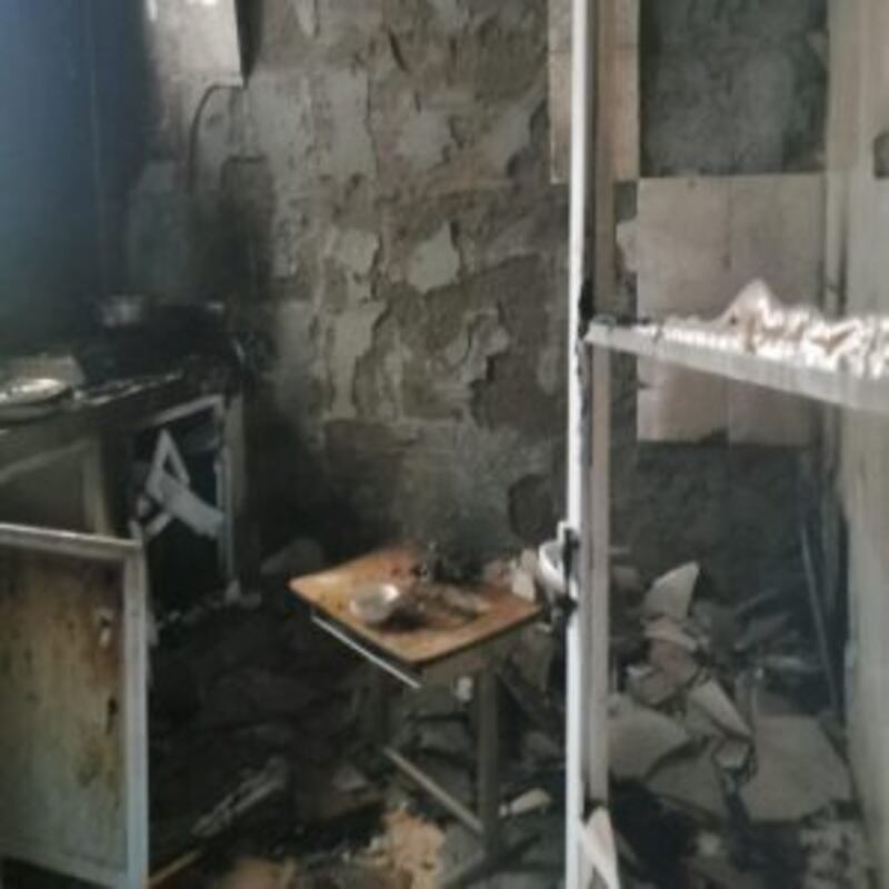 في صور: انفجار غاز طبخ في شقة سكنية وإصابة شخص