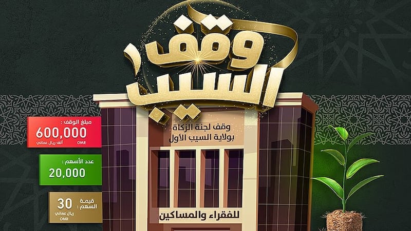 وقف خيري في السيب.. ودعوة إلى التبرّع له