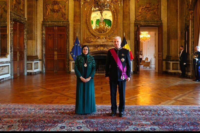 تحيات من جلالة السلطان لملك بلجيكا